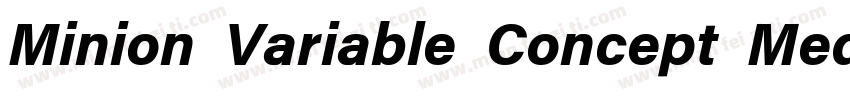 Minion Variable Concept Medium字体转换